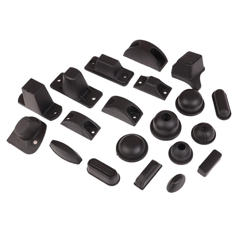 2Pcs Black Replacement Plastic Stud Luggage Feet Pads Baggage Stud Foot Feet Pads For All Suitcase Bags Luggage Stand Feet