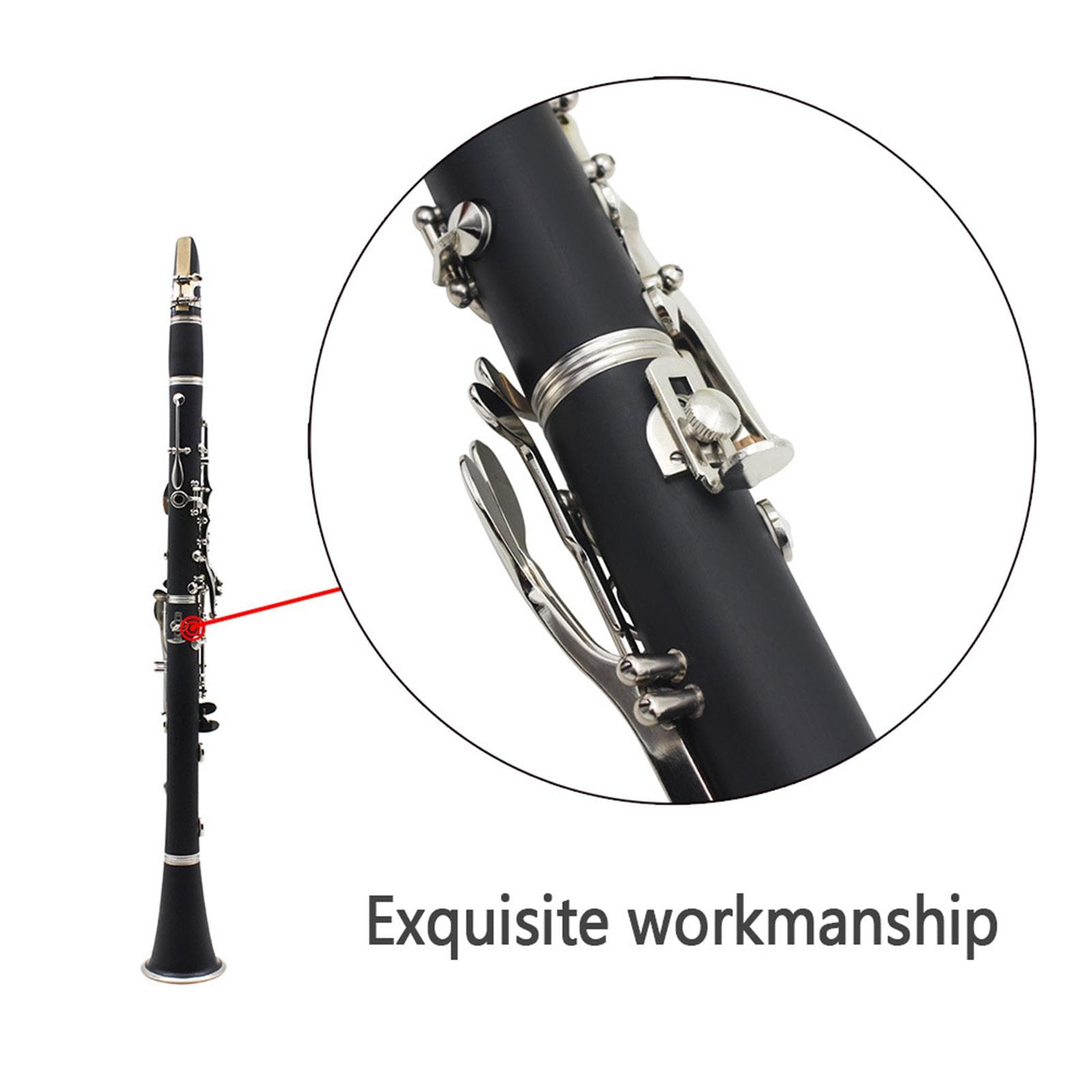 Clarinet Thumb Finger Rest With Screws Adjustable Brass Screw Finger Support Music Tool Protector Easy to Install