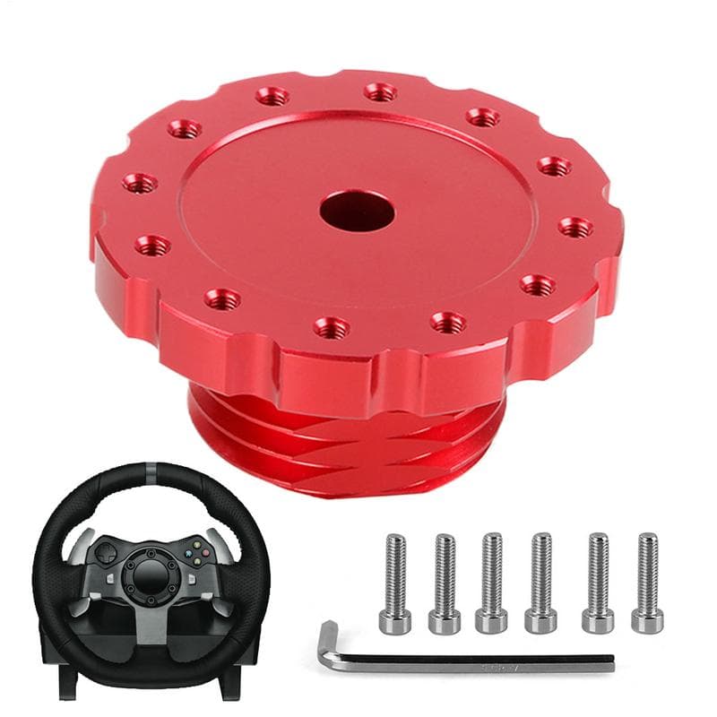 Aluminum Game Steering Wheel Adapter Connection Forthrustmaster TX T300 T500 TS Red Or Black Quick Release Steering Wheel Hub red