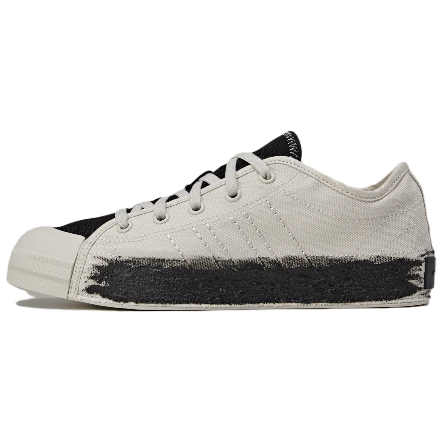 Adidas Y-3 Nizza Low Talc Black Unisex Sneakers Cream JQ2455 cm