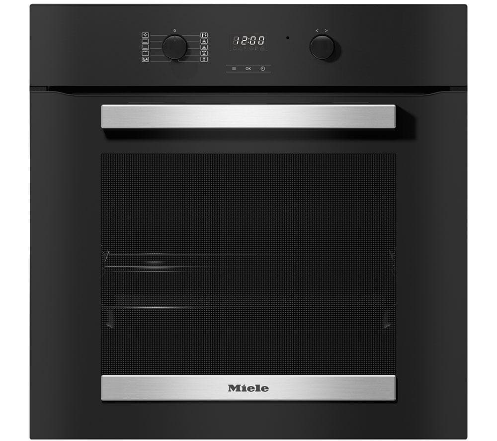 MIELE H2455B Electric Oven - Black & Stainless Steel, Stainless Steel