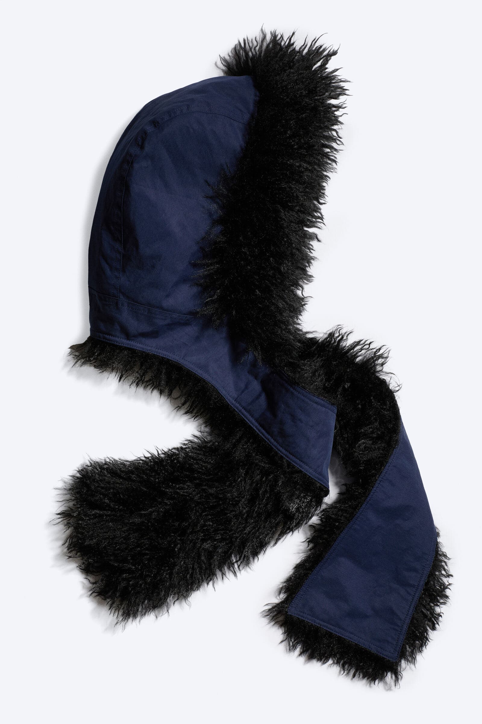 Faux Fur Hooded Scarf