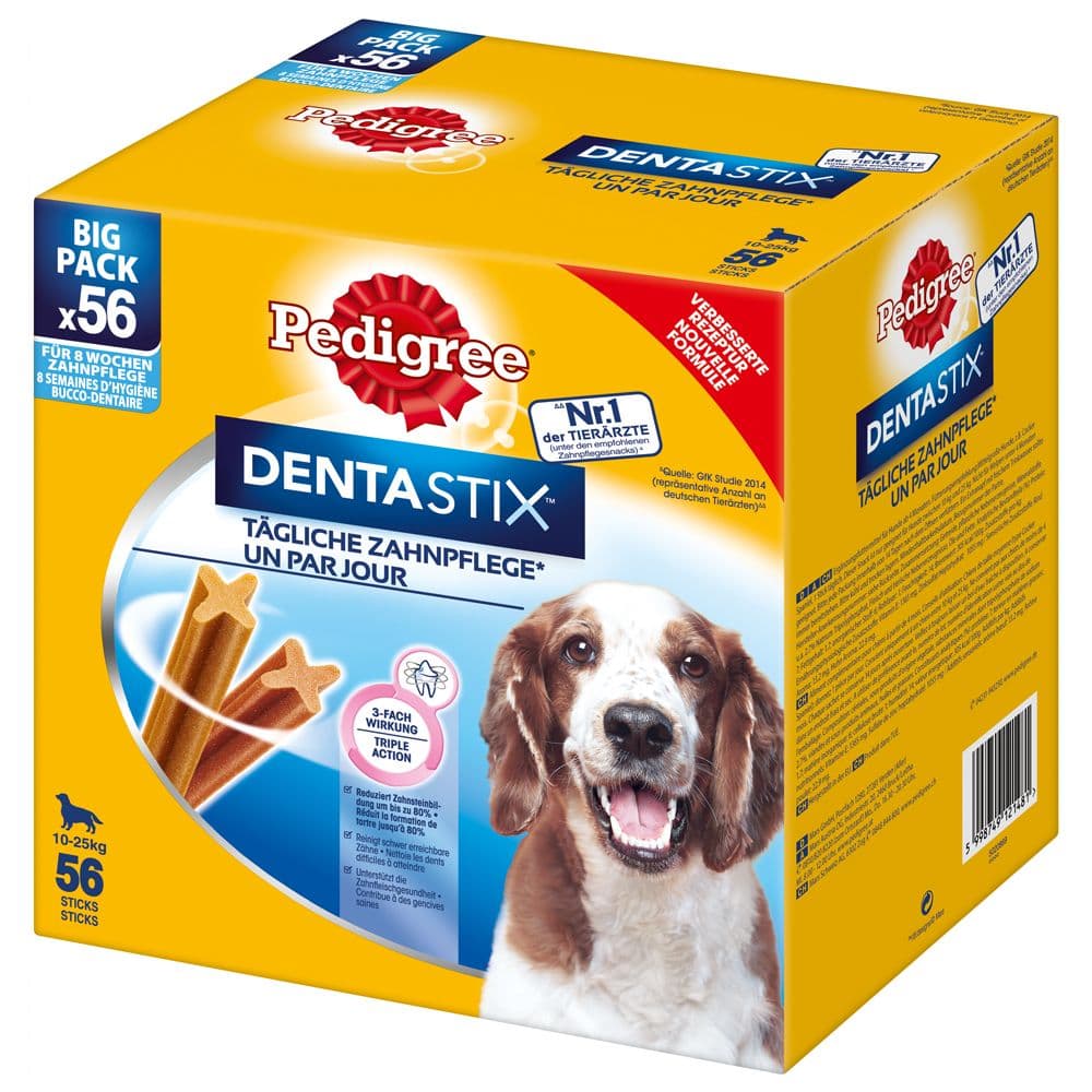 Pedigree Dentastix: 56 Regular & 28 Fresh - Bundle Pack!* - Large Dentastix (56 Sticks) & Fresh (28 Sticks)