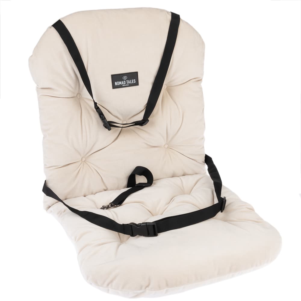 Nomad Tales Blush Car Seat for Dogs - Beige - 43 x 51 x 51 cm (L x W x H)