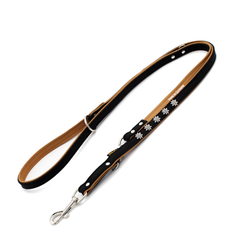 Heim Demonstration Leash Edelweiss, black/nature - 200 cm long, 18 mm wide