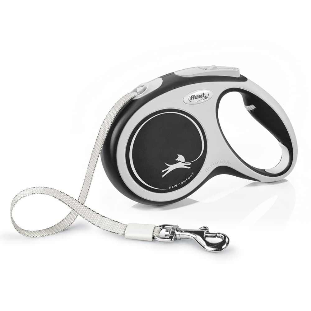 flexi New Comfort Strap Lead M Black – 5m - Extra accessories: Multibox black