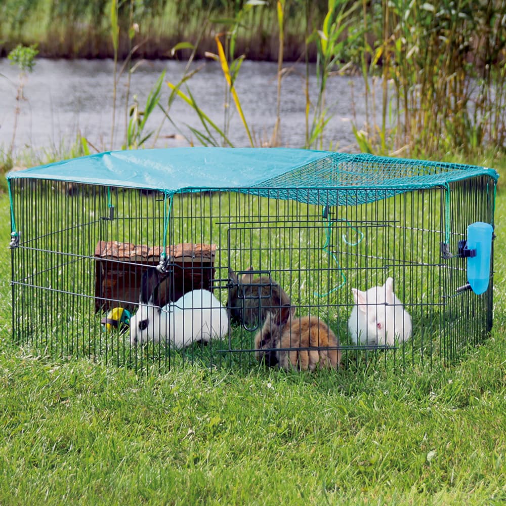 Trixie Young Animal Run with Protective Net - 6 elements, each 58 cm x 38 cm
