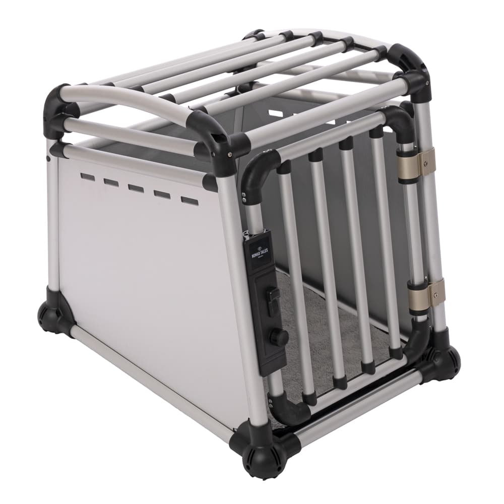 Nomad Tales Spirit Dog Crate Aluminium - Size S: 53 x 68 x 61cm (W x D x H)