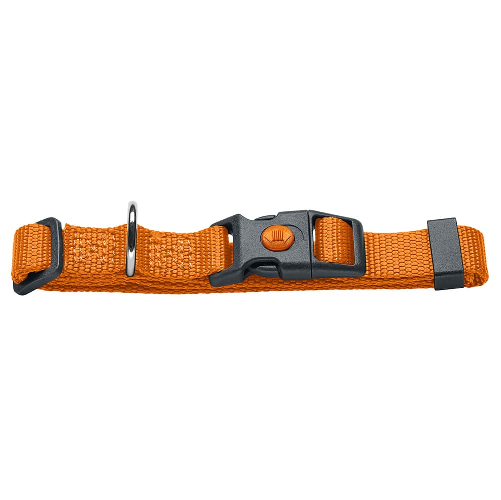 HUNTER Halsband London, orange - Vario Basic Gr.M: 30-46 cm Halsumfang, B 15 mm