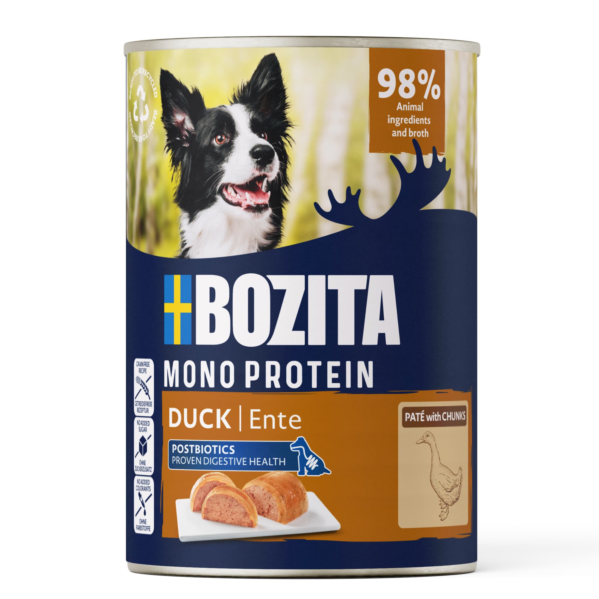 Bozita Dog Pâté 6 x 400g - Duck