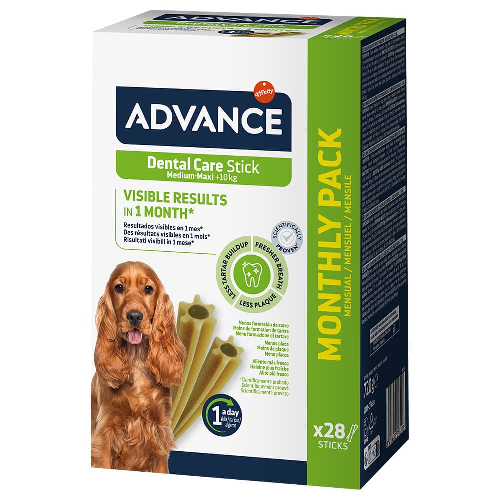 Advance Dental Medium Sticks - dog snacks - Saver Pack: 2 x 720g