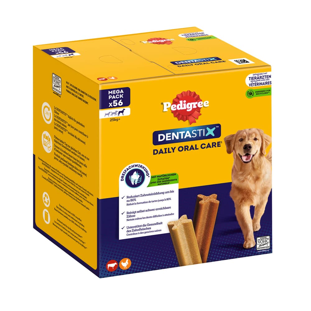 Pedigree Dentastix - Daily Oral Care for Large Dogs (>25kg) - 56 Sticks