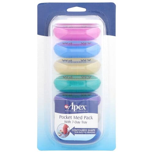 Apex, Pocket Med Pack with 7-Day Tray, 1 Tray