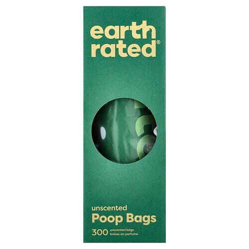 Earth Rated, Dog Waste Bags, Unscented, 300 Bags
