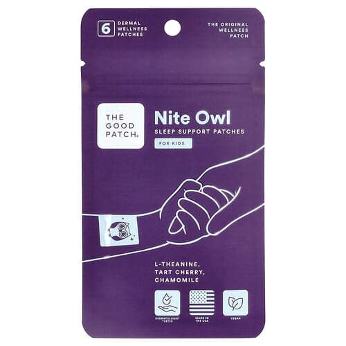 The Good Patch, Nite Owl, For Kids, 6 Derma Wellness Patches