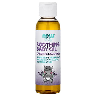 NOW Foods, Soothing Baby Oil, Calming Lavender, 4 fl oz (118 ml)