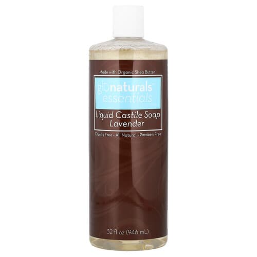 Vitacost, glonaturals™ Essentials, Liquid Castile Soap, Lavender, 32 fl oz (946 ml)