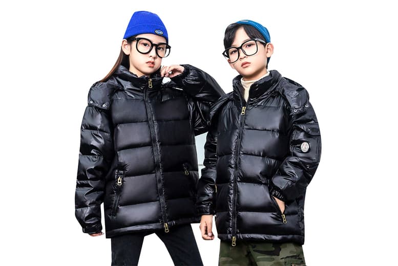 Price Drop! Designer  Kids Glossy Puffer Jacket - 5 Sizes & 3 Colours | Wowcher