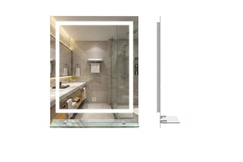 Anti-Fog Led Bathroom Mirror With Adjustable Light | Wowcher