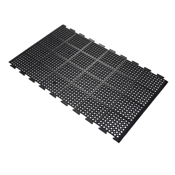 Connector Oil & Grease Resistant Rubber Mats - Connectors on Both Long Sides