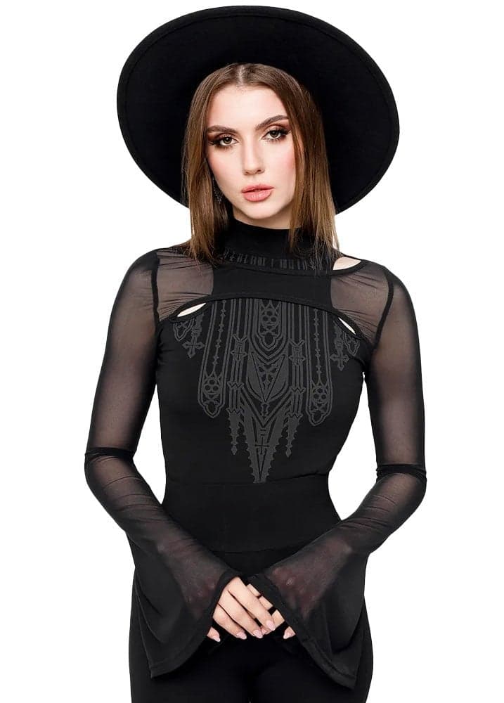 Restyle Umbra Long Sleeve Top Size: L