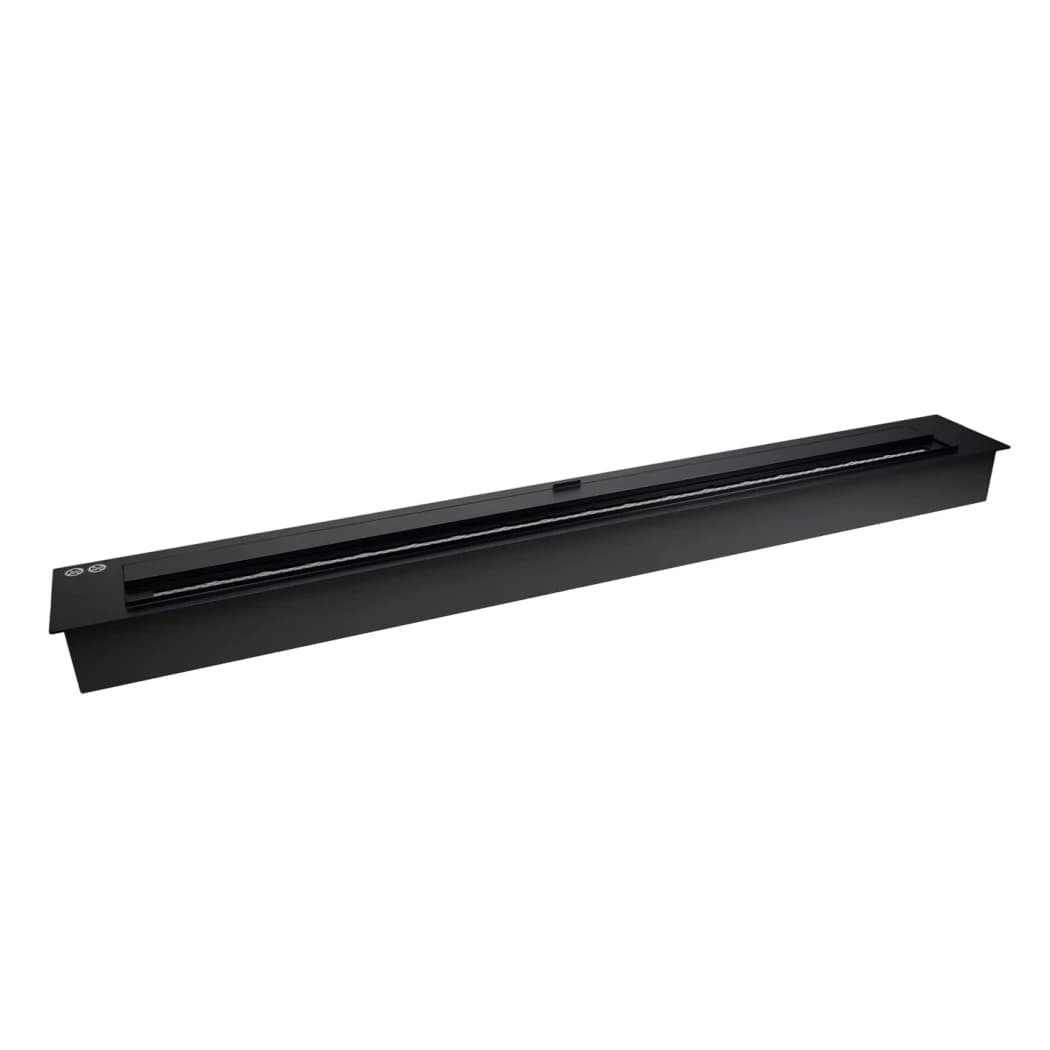 Superior 5L Bioethanol Burner 100 cm - Long Built-In Fireplace Burner Insert - Black | ScandiFlames