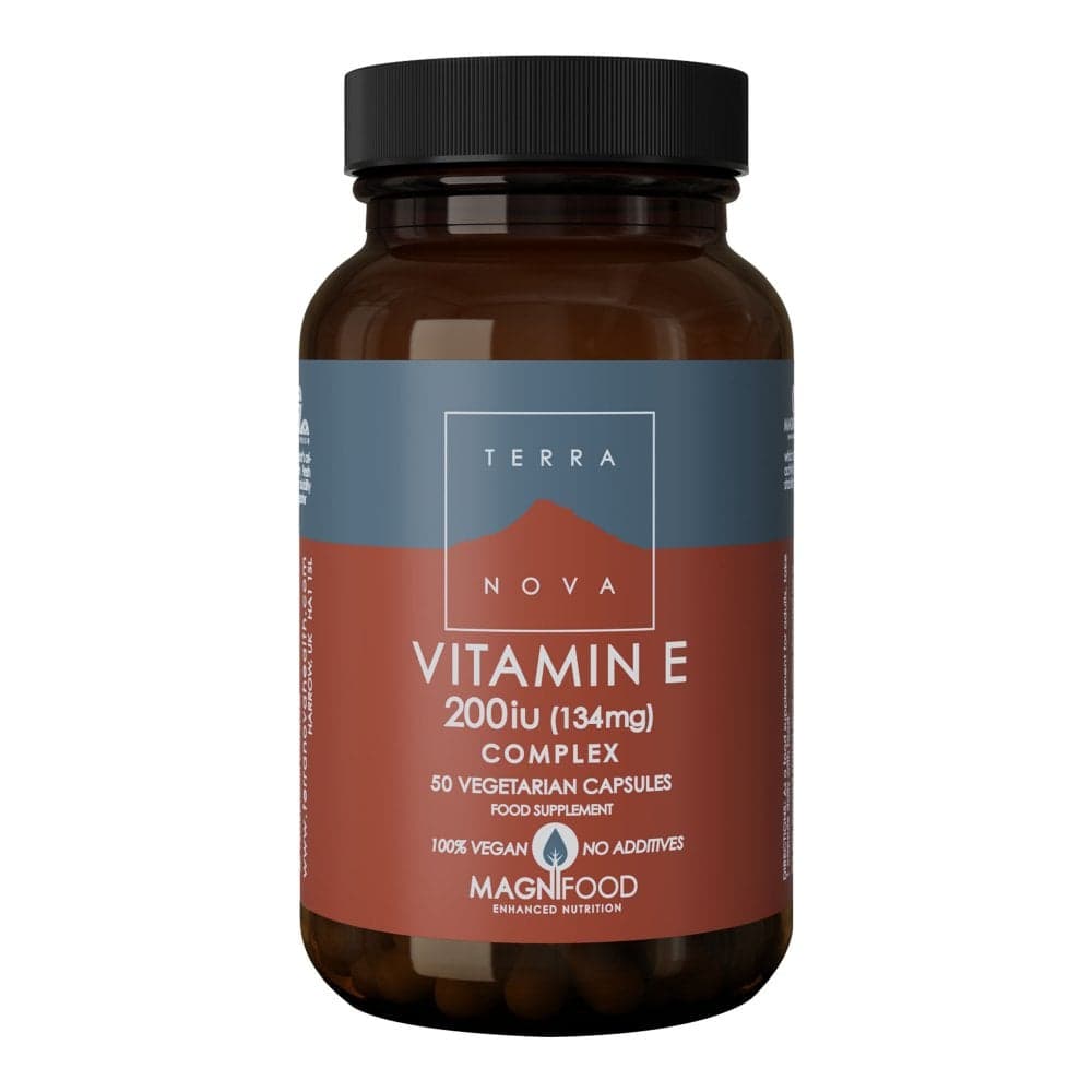 TERRANOVA Vitamin E 200 IU Complex - 50 Vegicaps