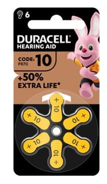 Duracell easy tab 10 giallo