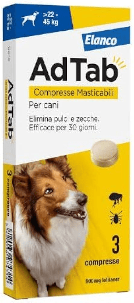 Adtab 3 compresse 900mg cani 22-45kg