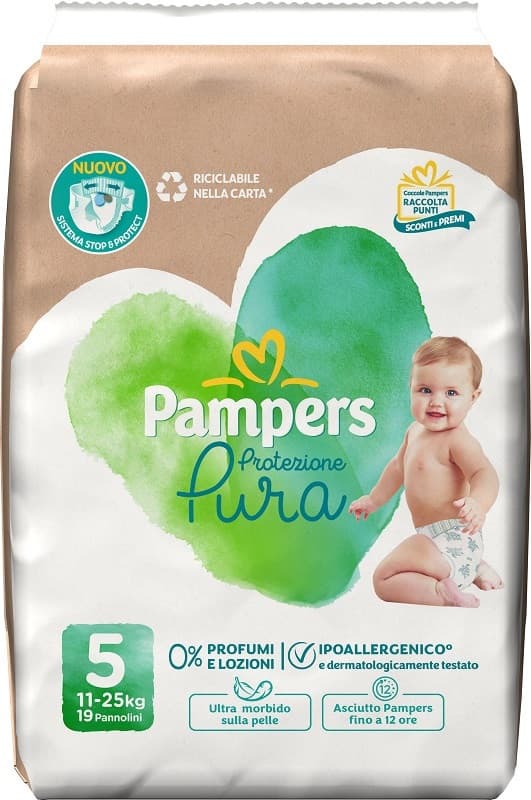 Pampers protezione pura j 19pz