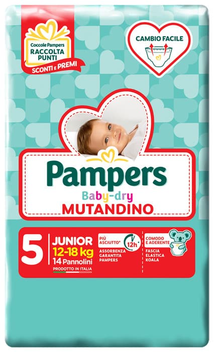 Pampers bd mut junior sp 14pz