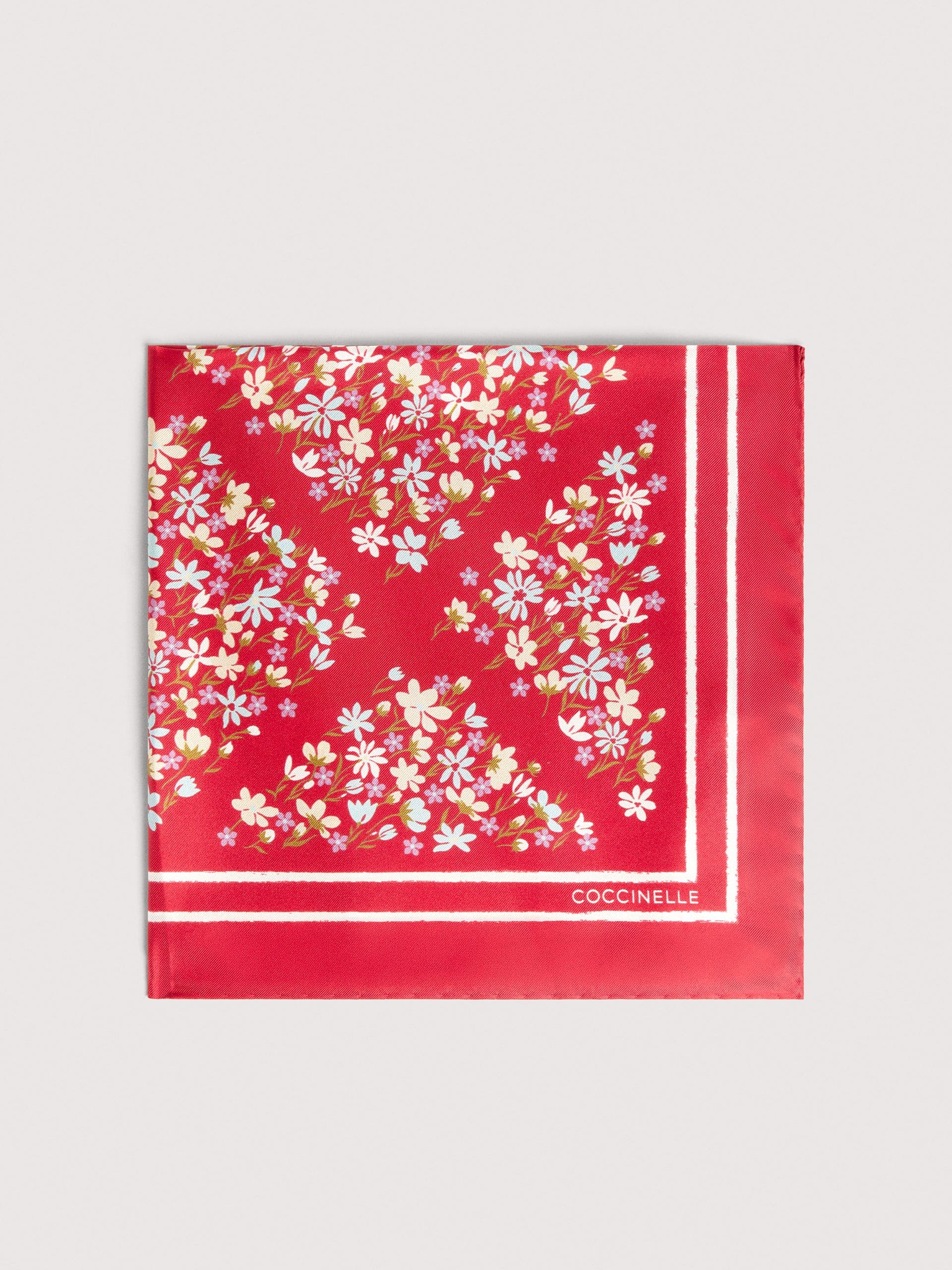 Coccinelle Silk Foulard Coccinelle Sakura Flowers