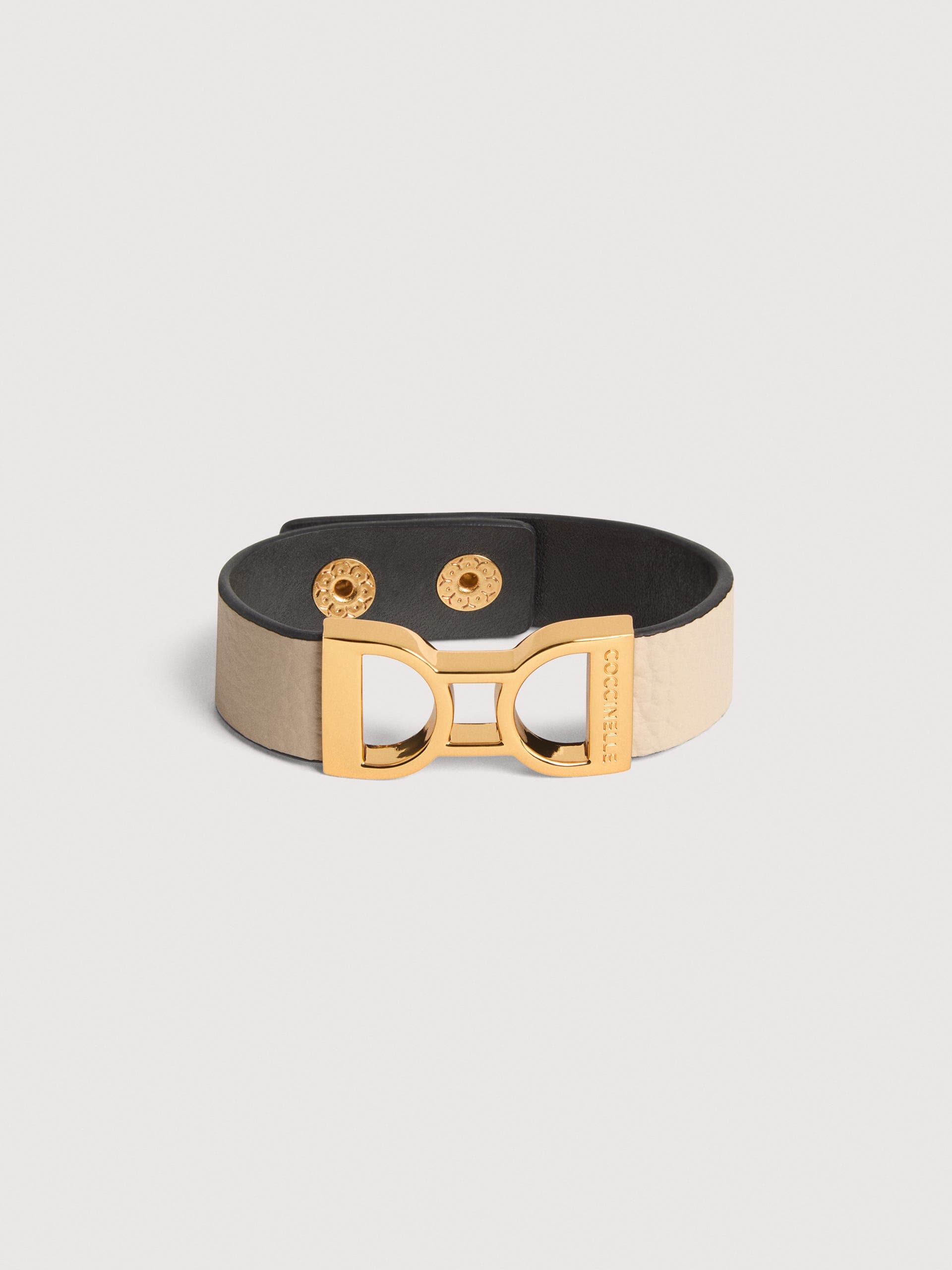Coccinelle Grained Leather Bracelet Arlettis Ribbon