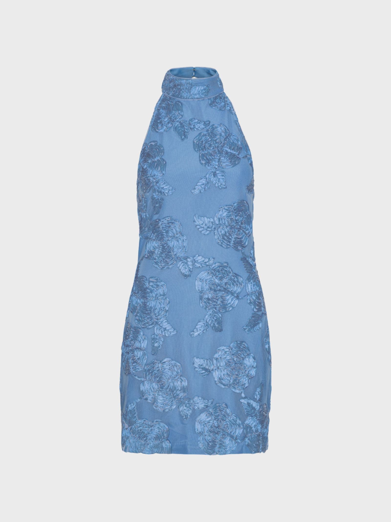 Abito corto con scollo halter ROTATE