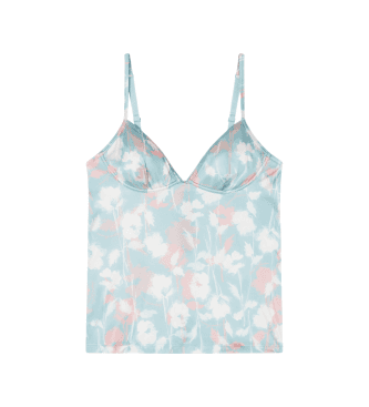 Emporio Armani for woman. EW001944_AF19035 Micro T-shirt blue (L), Homewear, Polyamide, Sleeveless / Straps