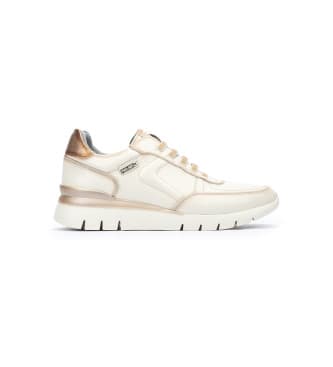 Pikolinos for woman. W4R-6731 Leather Sneakers Cantabria white (36), 3 to 5 cm, Laces, Casual