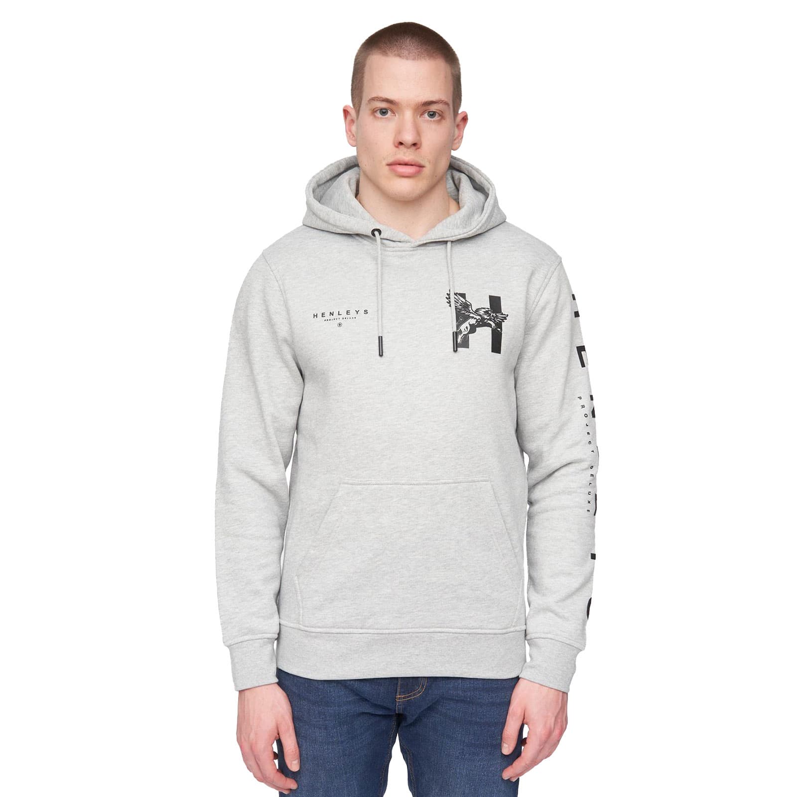 Henleys Kilhen Hoodie Men's | Hoodies  | Grey Marl  | UK Size XXL