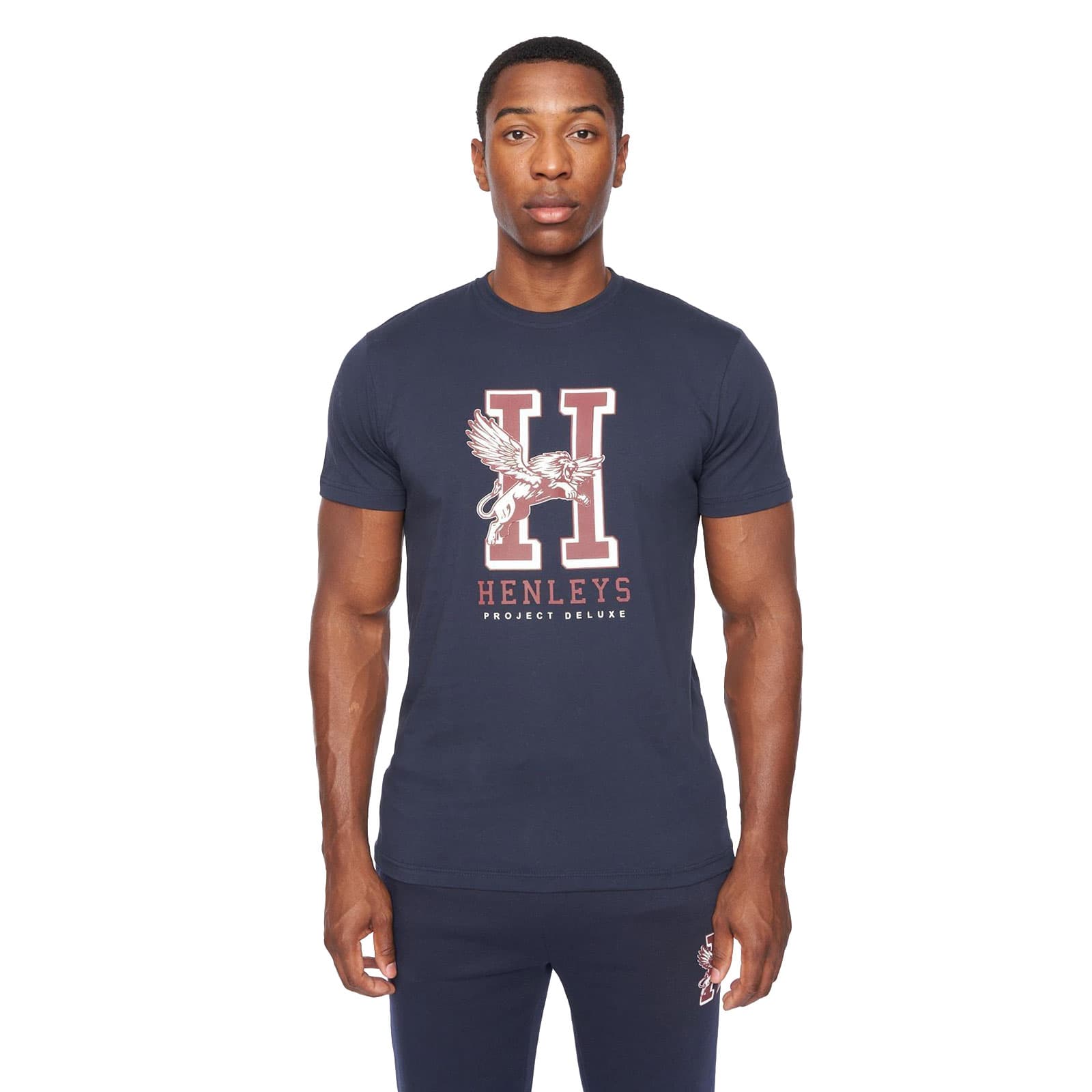 Henleys Belton T-Shirt Men's | T-Shirt  | Navy  | UK Size Large
