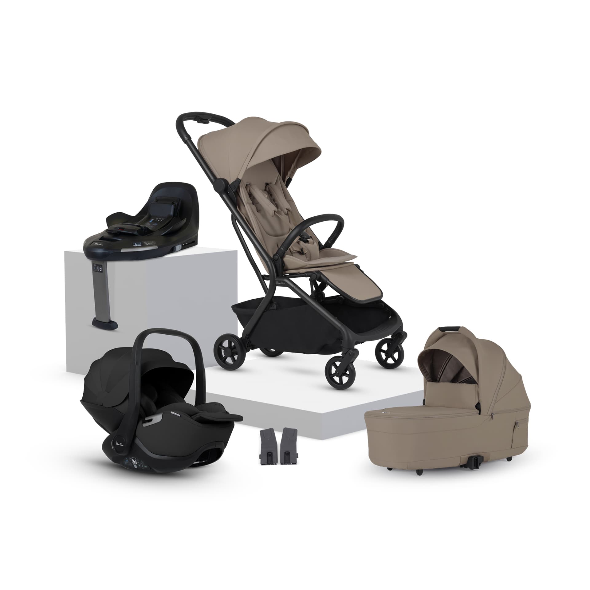 Silver Cross Nia Travel System with Glide Plus & Base Plus 360 - Champagne