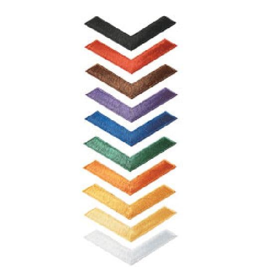 Chevron Arm Embroidered Patches Black