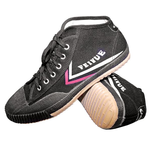 High Top Feiyue Wushu Training Shoes : Black - PRE ORDER 41