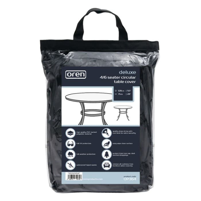 Oren Deluxe - 4/6 Seater Circular Table Cover - 128cm