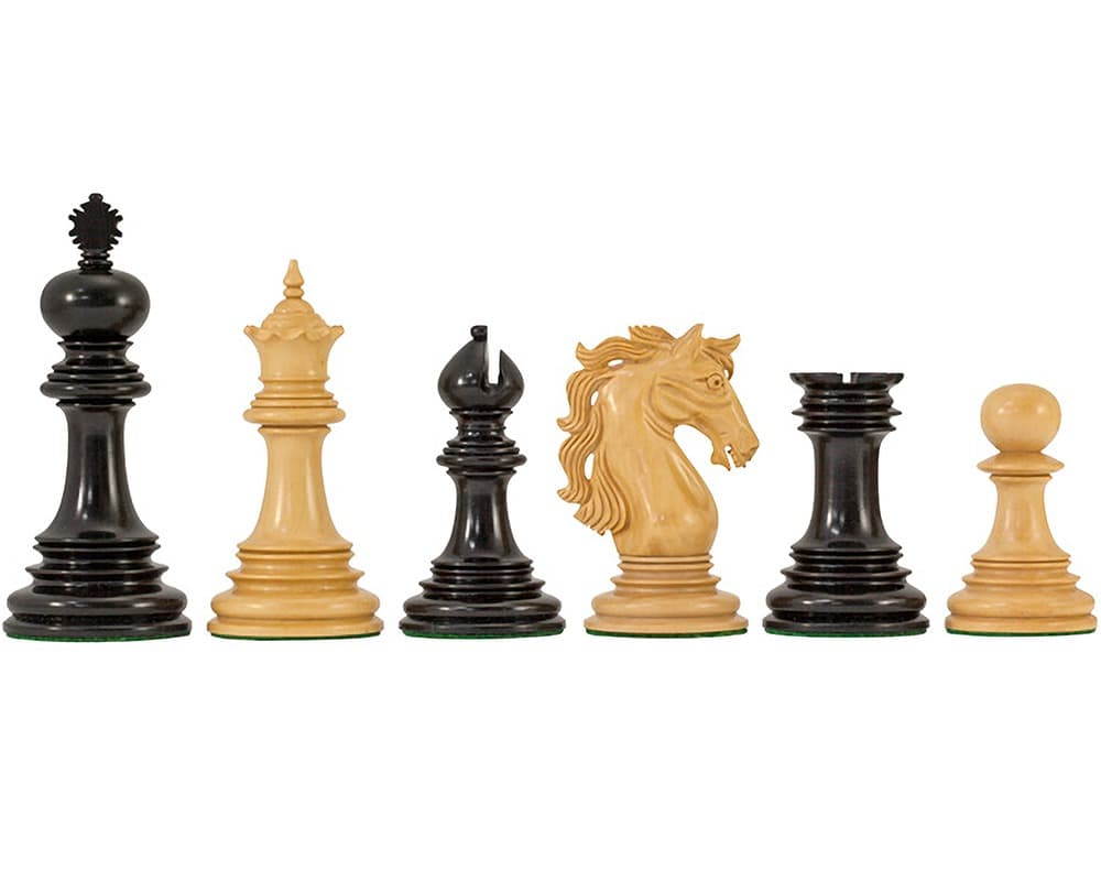 Constantine Luxury Ebony Chess Pieces - 4.5 Inch