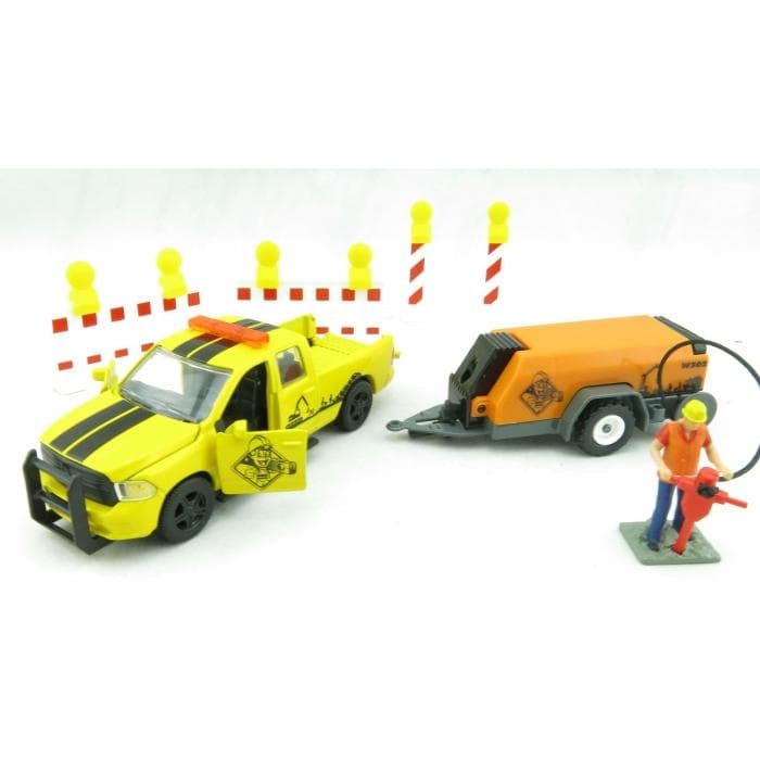 Siku Dodge Ram 1500 with Compressor Trailer - Scale 1/50