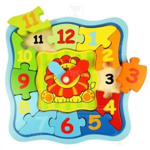 Wooden Learning Clock Puzzle