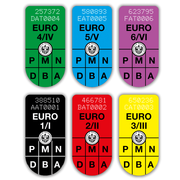 Austrian Emissions Sticker HGV/LKW