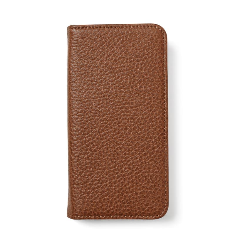 Aspinal of London iPhone 16 Pro Magnetic Card Case in Tan Pebble