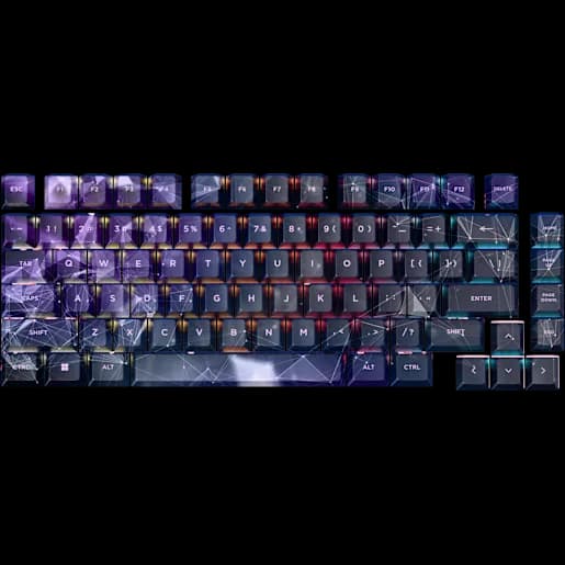 CORSAIR FARBSTOFFSUBLIMIERTES PBT-TASTENKAPPEN-MOD-KIT – Sci-Fi Dark – Layout für Deutschland