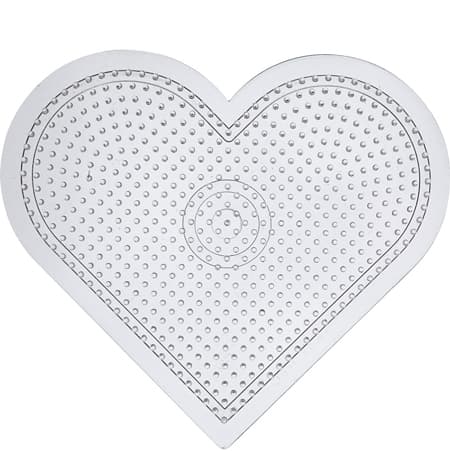 Creotime Transparent Heart Bead Plate - 15x18cm