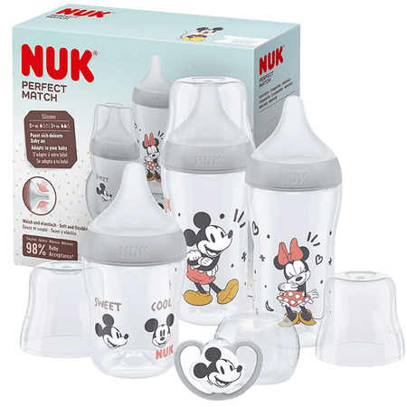 NUK Perfect Match Disney Mickey Baby Bottle Starter Set With Pacifier